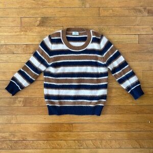 Wallace Fuzzy Striped Sweater M